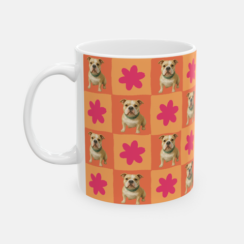 Custom Checkered Pet Mug