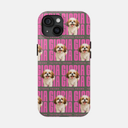 Custom Mosaic Pet Portrait Phone Case — personalised pet phone case — Petunia Woof
