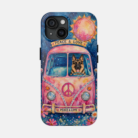 Custom Hippie Pet Phone Case — personalised pet phone case — Petunia Woof