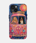 Custom Hippie Pet Phone Case — personalised pet phone case — Petunia Woof