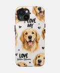 Custom Love My Pet Phone Case — personalised pet phone case — Petunia Woof