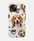 Custom Love My Pet Phone Case — personalised pet phone case — Petunia Woof