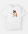 Custom dog photo tee — stop to smell the flowers personalized pet shirt — Petunia Woof