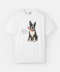 Personalized dog portrait T-shirt — custom pet gift for dog moms — Petunia Woof