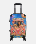 Custom dog mom luggage — personalized pet photo suitcase — Petunia Woof