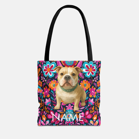 Custom Pet Portrait Tote Bag
