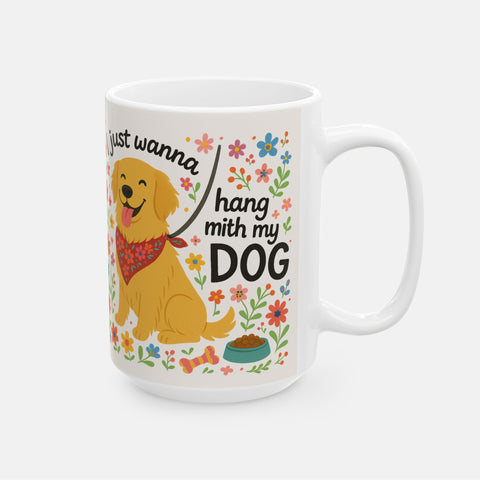 Custom Hand With My Dog Mug