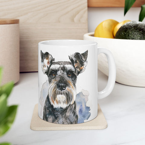 Schnauze Watercolor Dog Mug