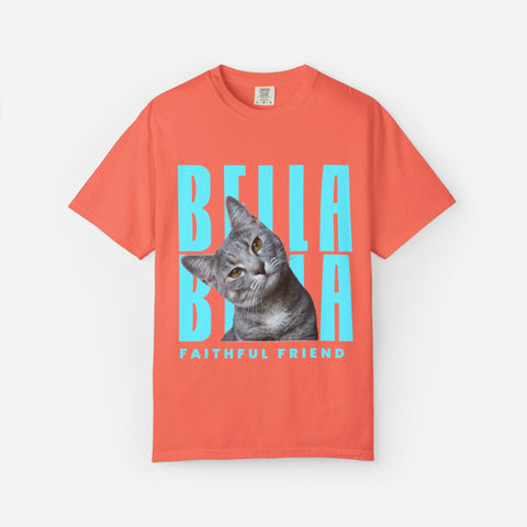 Billboard Custom Pet T-Shirt | Blue Font