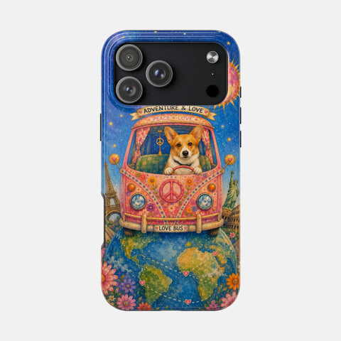 Custom Around The World With My Dog Phone Case