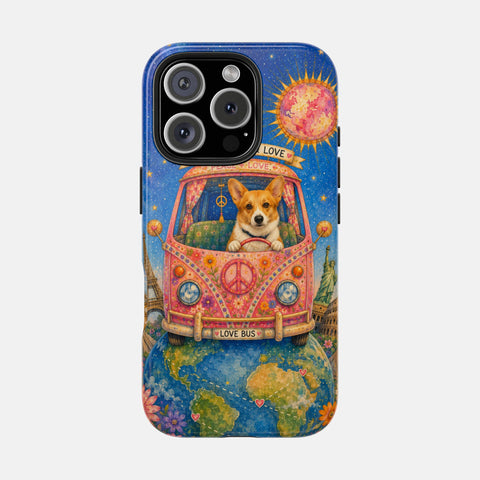 Custom Around The World With My Dog Phone Case