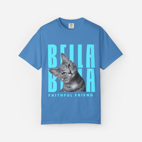 Billboard Custom Pet T-Shirt | Blue Font