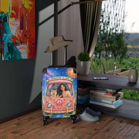 Custom Dog Mom Luggage
