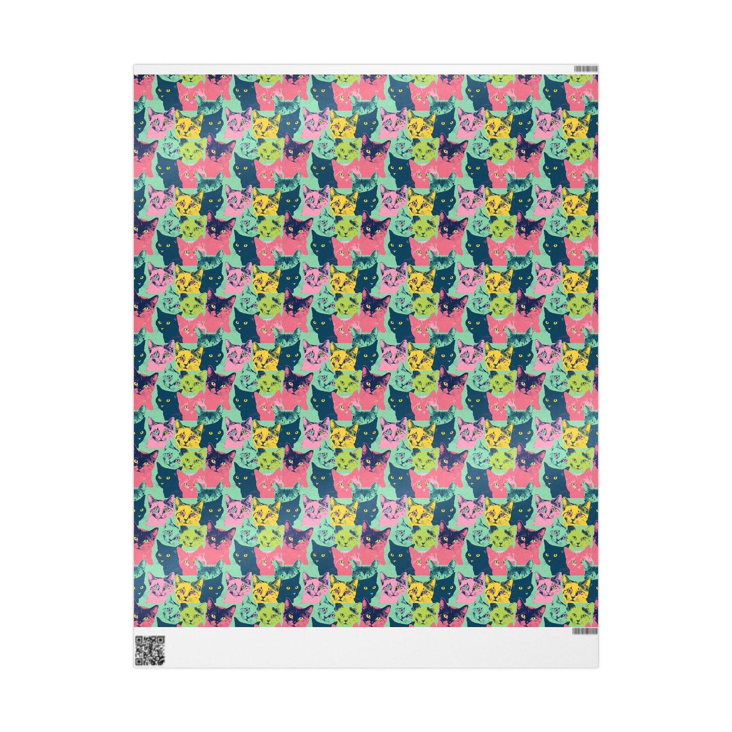 Colorful Cat Wrapping Paper - Playful Gift Wrap for Cat Lovers - Petunia Woof