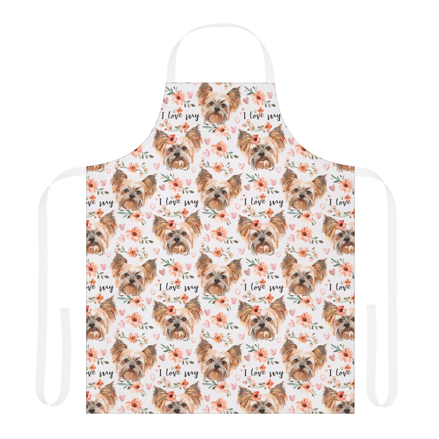 I Love My Yorkie Apron - Petunia Woof