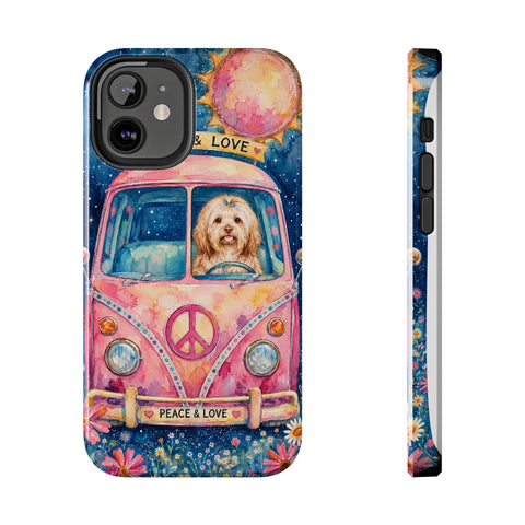 Custom Hippie Pet Phone Case — personalised pet phone case — Petunia Woof