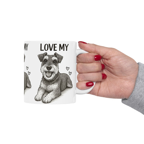 Custom "Love My" Pet Portrait Drawing Mug