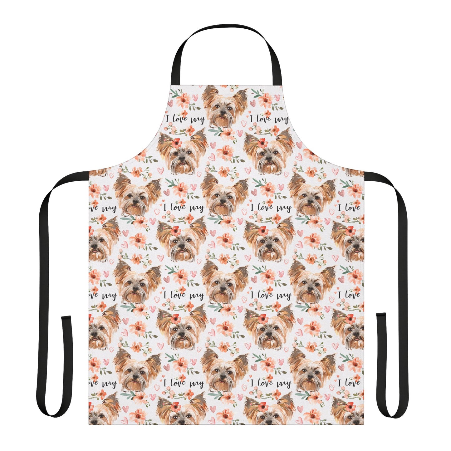 I Love My Yorkie Apron - Petunia Woof