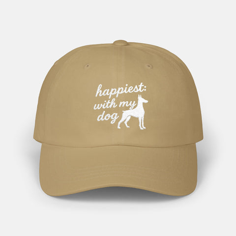 Custom Happiest With My Dog Cap