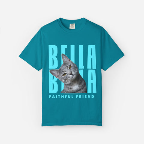 Billboard Custom Pet T-Shirt | Blue Font