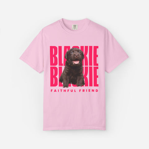 Billboard Custom Pet T-Shirt | Pink Font