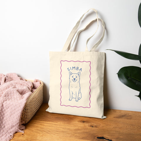 Custom Drawing Canvas Tote Bag