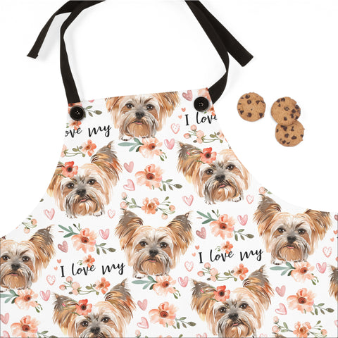 I Love My Yorkie Apron