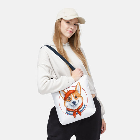 Custom French Dog Tote Bag