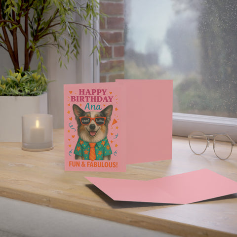 Custom AI Cartooned Pet Birthday Card