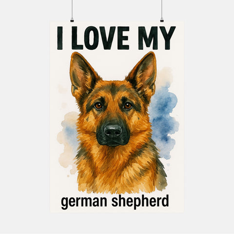 Custom "I love My" Breed Poster