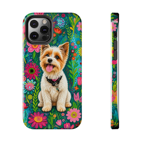 Custom Whimsical Pet Portrait Phone Case — personalised pet phone case — Petunia Woof