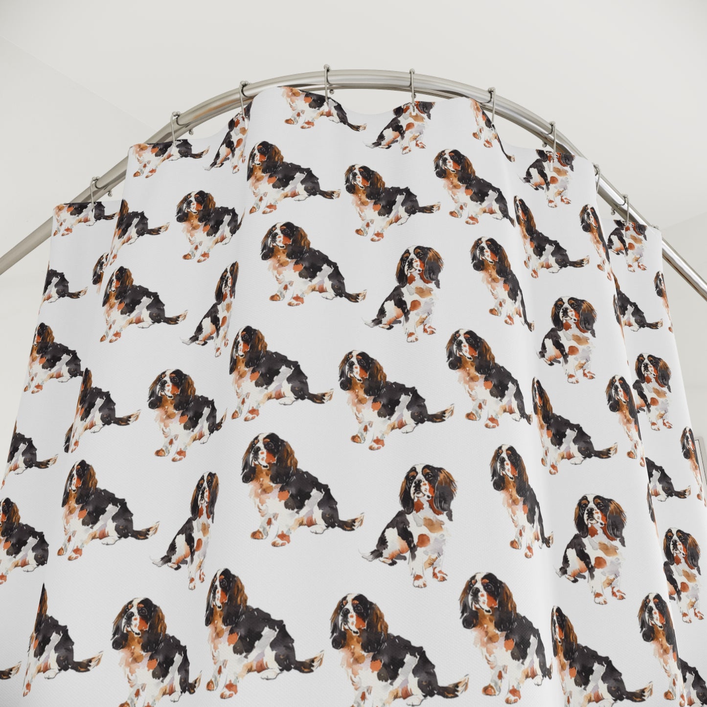 Cavalier King Charles Spaniel Adorable Dog Shower Curtain - Perfect Pet Lover Gift - Petunia Woof