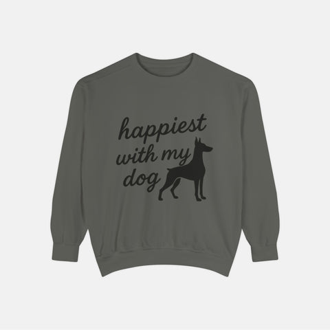 Custom Happiest With My Dog Sweatshirt