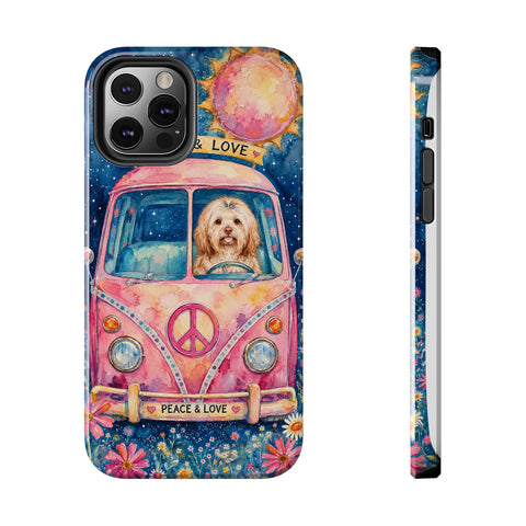 Custom Hippie Pet Phone Case — personalised pet phone case — Petunia Woof