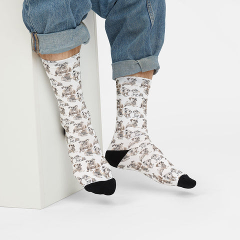 Bulldog Crew Socks