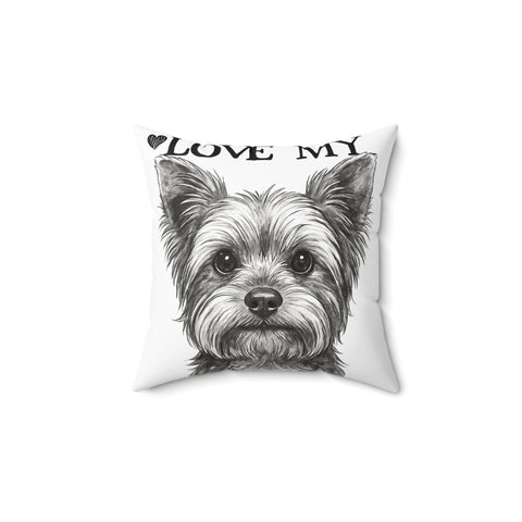 Custom "I Love" My Pet Throw Pillow