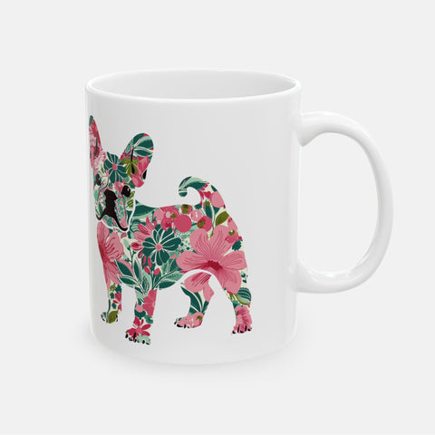 French Bulldog Floral Mug