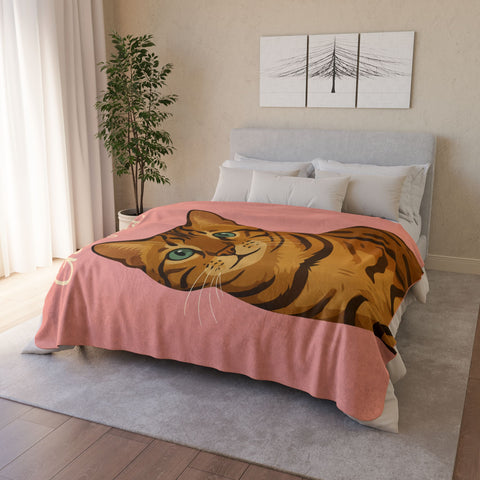 Custom Portrait Sherpa Blanket