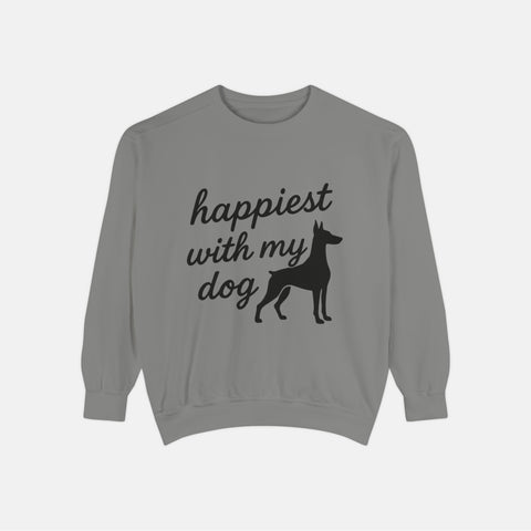 Custom Happiest With My Dog Sweatshirt