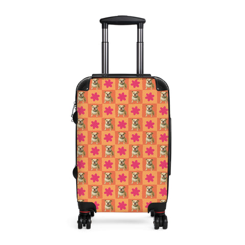 Custom Checkered Pet Suitcase