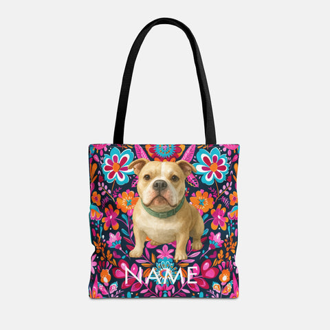 Custom Pet Portrait Tote Bag