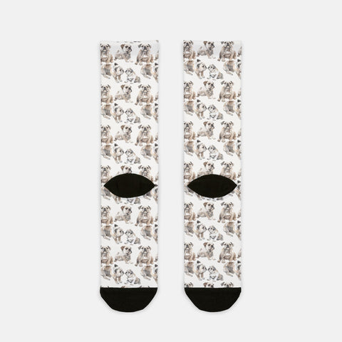 Bulldog Crew Socks