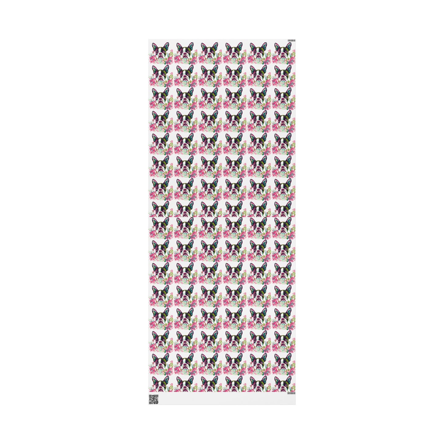 Cute French Bulldog Wrapping Paper - Floral Design for Pets Lovers - Petunia Woof