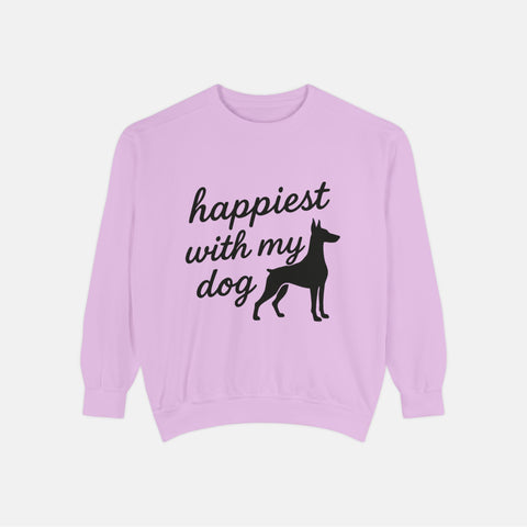 Custom Happiest With My Dog Sweatshirt