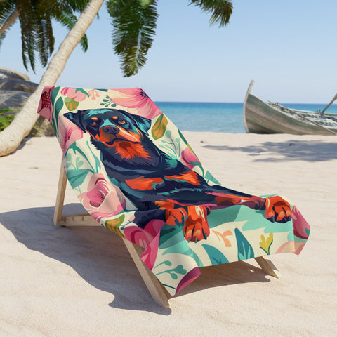 Rottweiler Beach Towel