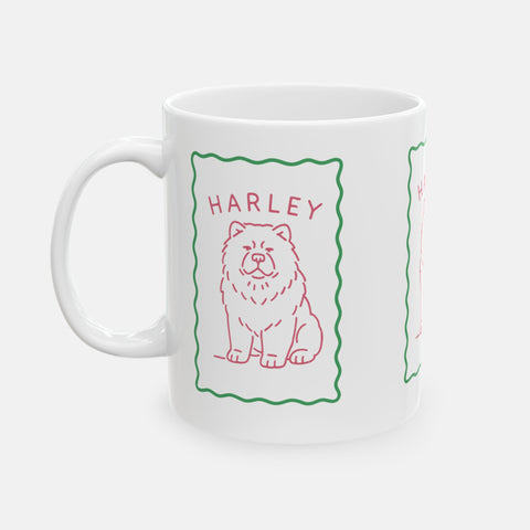 Custom Simple Drawing Pet Portrait Mug