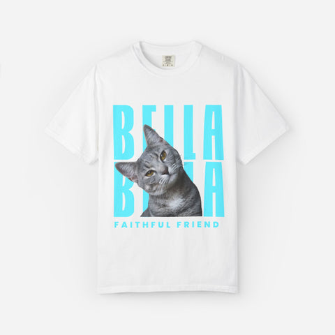 Billboard Custom Pet T-Shirt | Blue Font