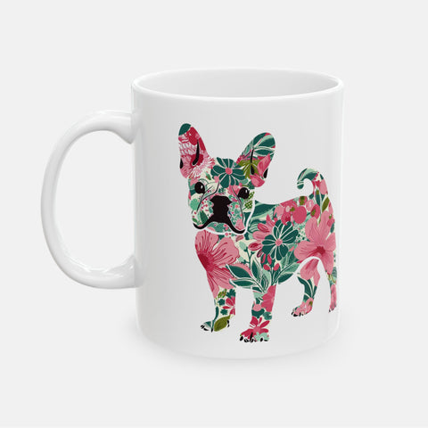 French Bulldog Floral Mug