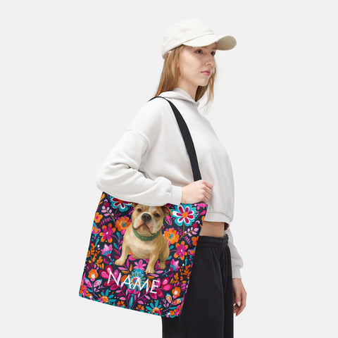 Custom Pet Portrait Tote Bag