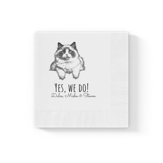 Custom Pet Napkins - Petunia Woof